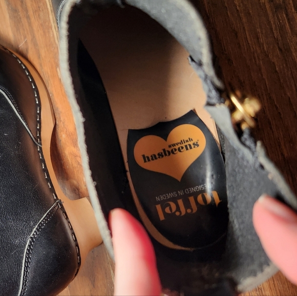 Swedish Hasbeens Zip It Emy Black Boots - Picture 8 of 12